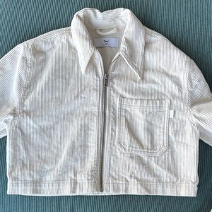 TNA Cream Cropped Utility Jacket